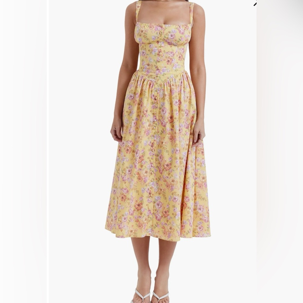 Floral Yellow Dress